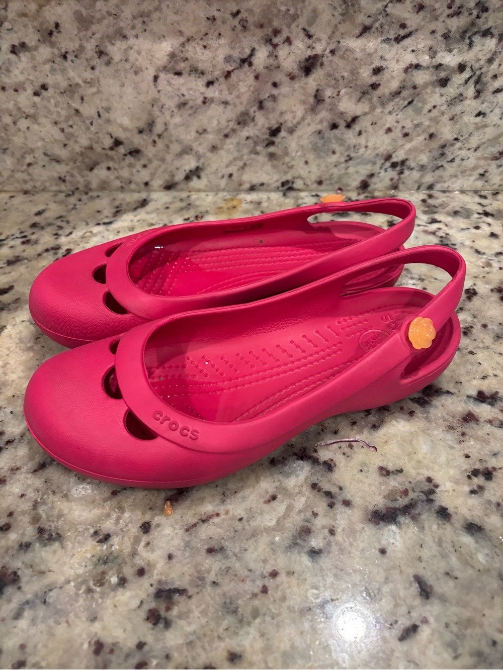 Crocs Jayna Slingback Slip-On Pink Flats Women's Size 7